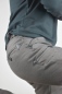 Mobile Preview: Zimmermannshose in Grau Straight Leg aus Doppelpilotstoff für Herren von rechter Seite