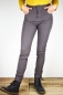 Preview: Hose für Damen in Grau Slim Fit Ansicht von vorne