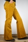 Mobile Preview: Cord Schlaghose für Damen in Gelb Ansicht von rechter Seite