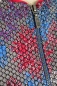 Mobile Preview: Blousonjacke "Bomba" für Damen rot-blau geblümt Detailansicht von YKK Reißverschluss