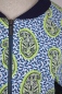 Preview: Blousonjacke "Frederike" aus Viskose - Hellblau mit Muster Detailansicht von Muster