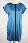 Mobile Preview: Blusenkleid "Gemma" Bio-Baumwolle in Blau von vorne