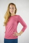Mobile Preview: 3/4-Arm-Shirt "Lora" in rosa von vorne
