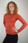 Preview: Langarmshirt "Lola" Terracotta für Damen aus Viskose