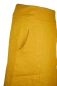 Preview: Wickelrock "Maxima" aus Leinen in Gelb Detailansicht Seitentasche