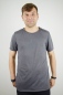 Mobile Preview: Viskose T-Shirt "Theo" in Dunkelgrau für Herren Ansicht von vorne