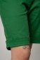 Preview: Grüne Bermuda Shorts "Sophia" für Damen Nahaufnahme vom Hosenbein