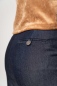 Preview: Hosenrock kurz für Damen in Jeansblau Detailansicht Rückseite