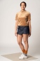 Preview: Hosenrock kurz für Damen in Jeansblau Ansicht Front