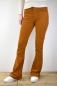 Preview: Bootcut Hose für Damen aus Cord in Orange