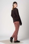 Mobile Preview: Cordhose für Frauen in Altrosa Straight Leg und High Waist Ansicht rechte Seite