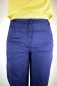 Preview: Baumwollhose für Damen im Mom-Style in Blau-Lila Detailansicht Front