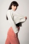 Preview: Cord Culotte für Damen in Farbe Rosa Ansicht von rechter Seite