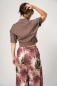 Preview: Wide Leg Hose Damen Viskose Batikmuster Detailansicht hinten