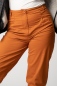 Mobile Preview: High Waist Hose "Valma" aus Baumwolle in orange von vorne im Detail