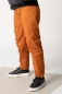 Preview: High Waist Hose "Valma" aus Baumwolle in orange von rechter Seite