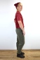 Preview: Joggpants für Damen in Olivgrün aus weichem Breitcord Ansicht rechte Seite