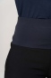 Preview: Wide Leg Hose für Damen Detailansicht dunkelblauer Bund