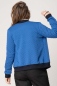 Mobile Preview: Blousonjacke für Damen Royalblau Rückansicht