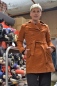 Preview: Trenchcoat "Jördis" für Damen Orange Ansicht von vorne