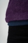 Preview: Wolljacke für Damen Lila Detailansicht Material