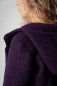 Mobile Preview: Jacke "Ulla" Wolle Kapuze - aubergine
