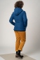 Mobile Preview: Wolljacke für Damen in Blau Ansicht von hinten