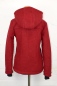 Mobile Preview: Wolljacke für Damen Rot Ansicht von hinten