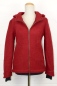 Preview: Wolljacke für Damen Rot Ansicht von vorne