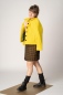 Preview: Wolljacke für Damen Gelb Ansicht linke Seite