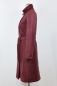 Preview: Mantel "Tara" aus Wolle für Damen in Weinrot hell Ansicht von links im Profil