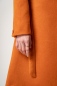 Preview: Wollmantel "Tara" für Damen in Orange Detailansicht von Ärmel