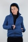 Preview: Jacke "Ulla" Wolle Kapuze - blue