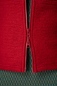 Preview: Wollweste für Damen in Rot Detailansicht YKK-Reißverschluss