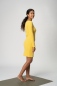 Preview: Kleid "Goss" Langarm in Gelb strukturiert von rechter Seite