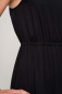 Preview: Schwarzes Maxikleid "Inez" aus 100% Viskose Detailbild Taille
