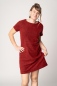 Mobile Preview: Kurzes Kleid in Rot-Schwarz gemustert
