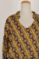 Preview: Kleid Langarm mit Retromuster Detailansicht Ausschnitt