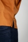Preview: Bio T-Shirt für Damen Orange Detailansicht Seitenschlitz
