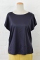 Mobile Preview: Lila T-Shirt "Rosee" Baumwolle Bio für Damen Ansicht von vorne