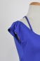 Preview: Blaues Top "Motyl" für Damen aus fairer Produktion Detailbild kurzer Ärmel