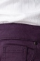 Mobile Preview: Shirt "Chayenne" 1/2 Arm in Weiß für Damen Nahaufnahme von Längsstreifen-Struktur