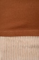 Preview: Langarmshirt Bio Baumwolle Damen Braun Detailansicht Material