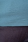 Preview: Langarmshirt Bio Baumwolle Damen Blau Detailansicht Material