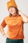 Preview: Nicki Shirt für Damen Orange Samt Ansicht von vorne