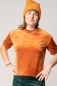 Preview: Nicki Shirt für Damen Orange Samt