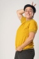 Preview: Kurzarmshirt "Anita" für Damen in Gelb Ansicht von linker Seite