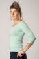 Preview: Viskose Shirt 3/4-Arm "Elsa" in Mintgrün für Damen