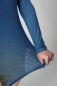 Preview: Blaues Langarmshirt "Lola" Damen Detailbild Saum