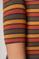 Preview: Rollkragenshirt Damen bunt gestreift Detailaufnahme Langärmel